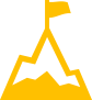 Mountain yellow icon